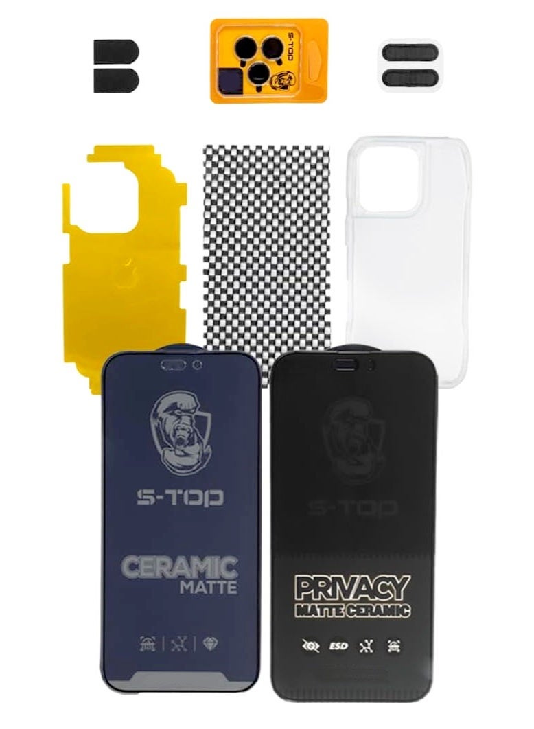 اس-توب بكج الحماية الأقوى من اس توب 8 في 1 لهاتف 16 برو ماكس - Image 2